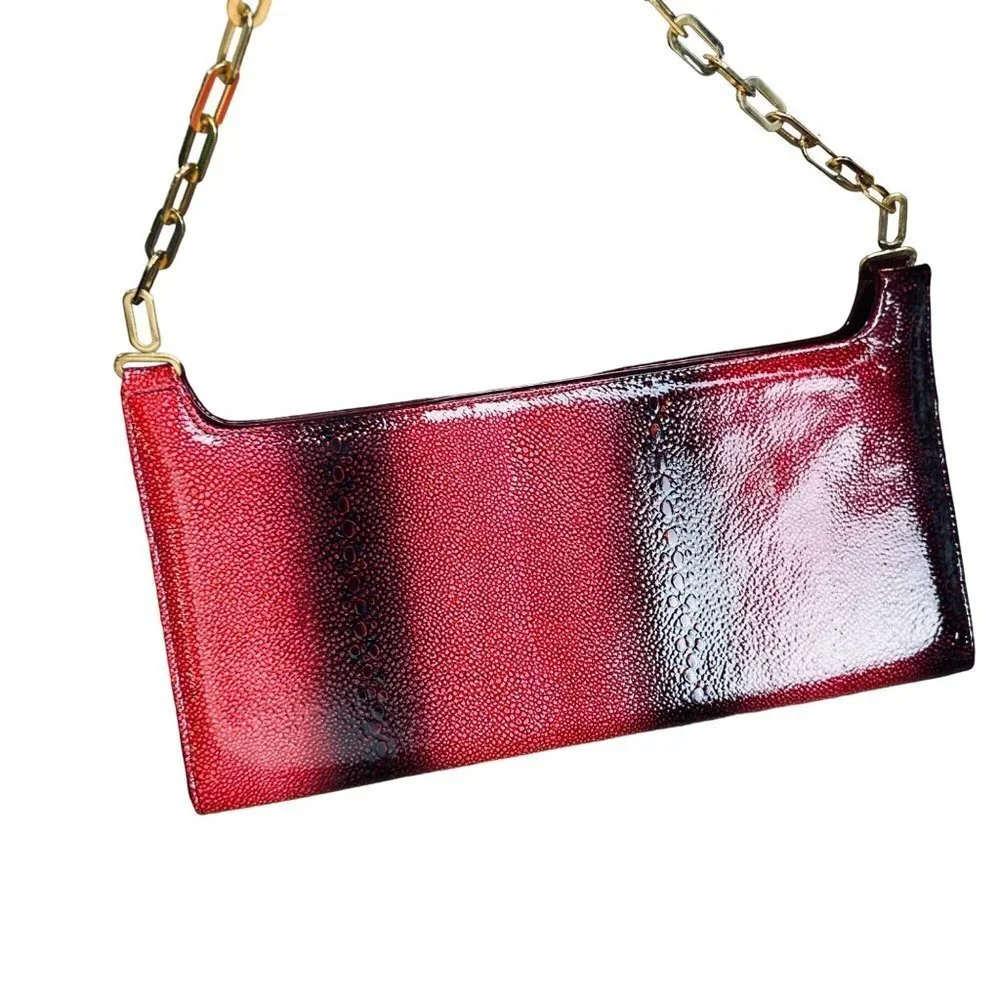 Melian Women’s Purse Ombre Pink/Burgundy / Size Small Sku 2304